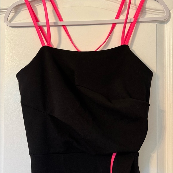Venus Black Dress with Pink Accents XS - Picture 2 of 5